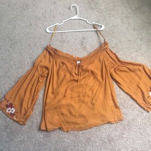 Off the shoulder shirt